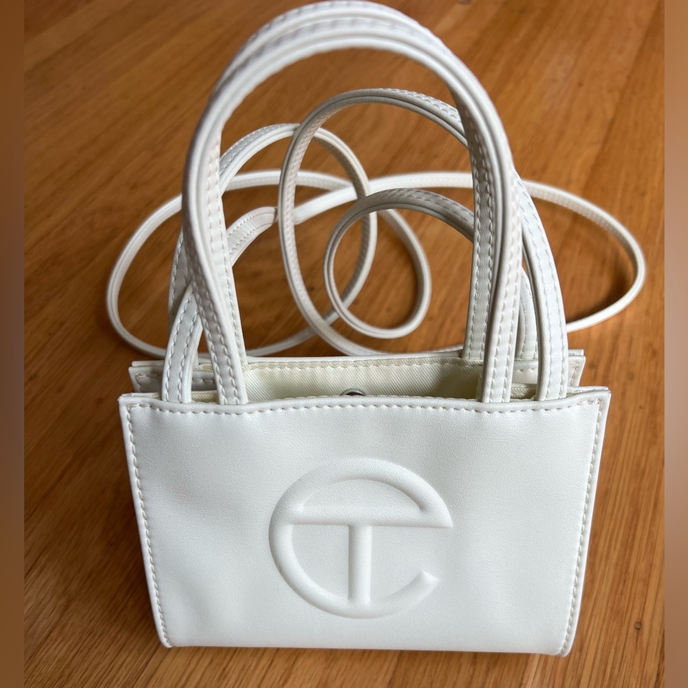 Small Telfar Bag Cream/Glue